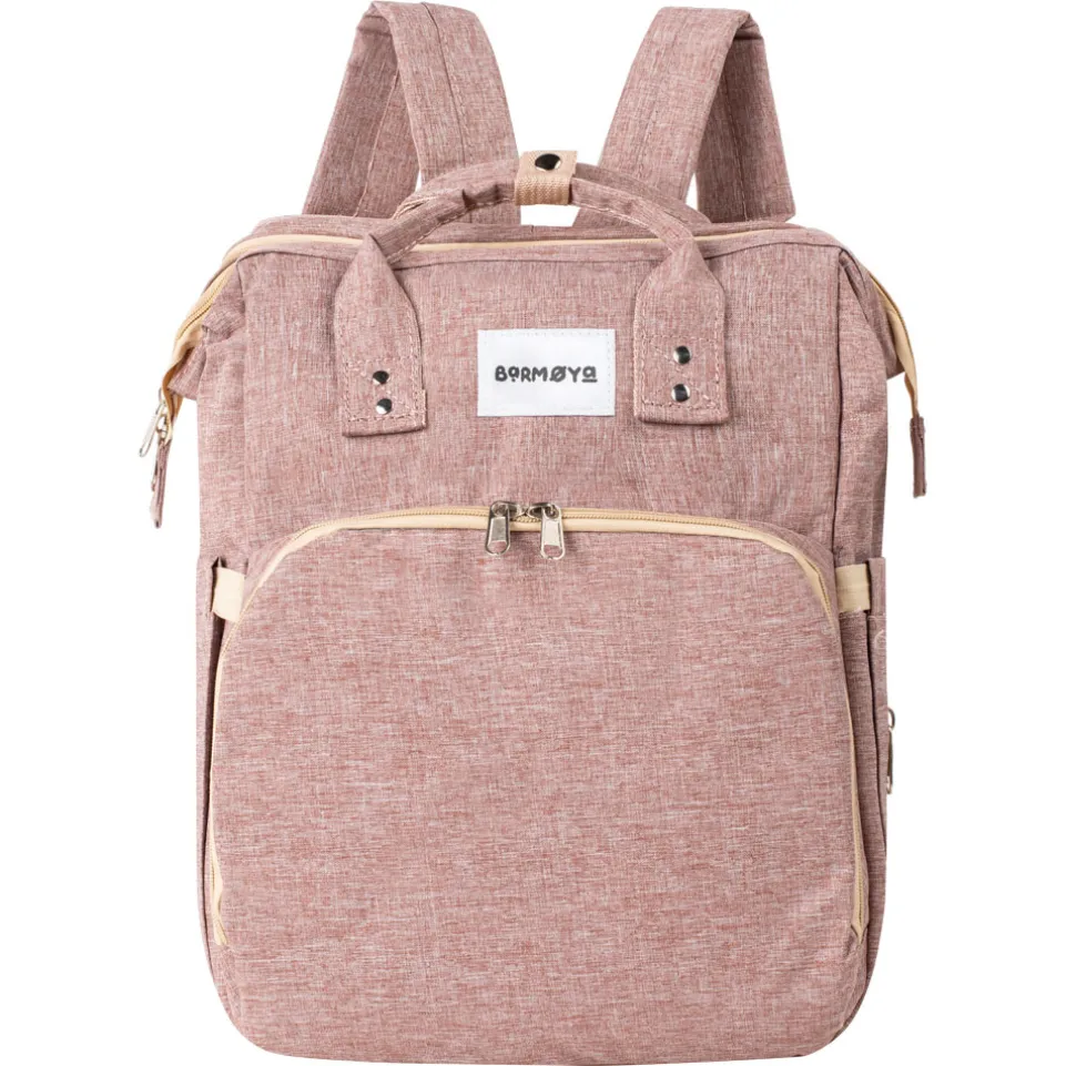 Barmøya 2-in-1 Wickelrucksack mit Ablage rosa