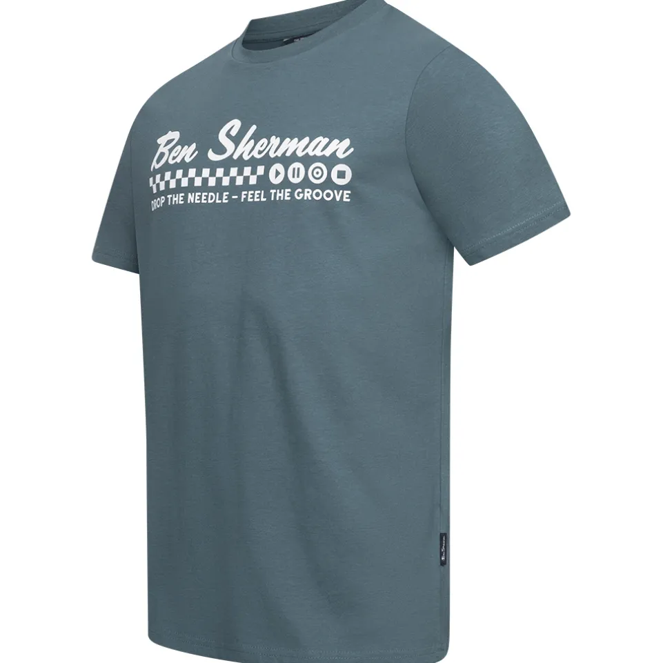 BEN SHERMAN Feel the Groove Herren T-Shirt 1012965-TEAL