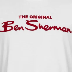 BEN SHERMAN Flocked Logo Herren T-Shirt 0076268-010