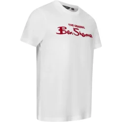 BEN SHERMAN Flocked Logo Herren T-Shirt 0076268-010