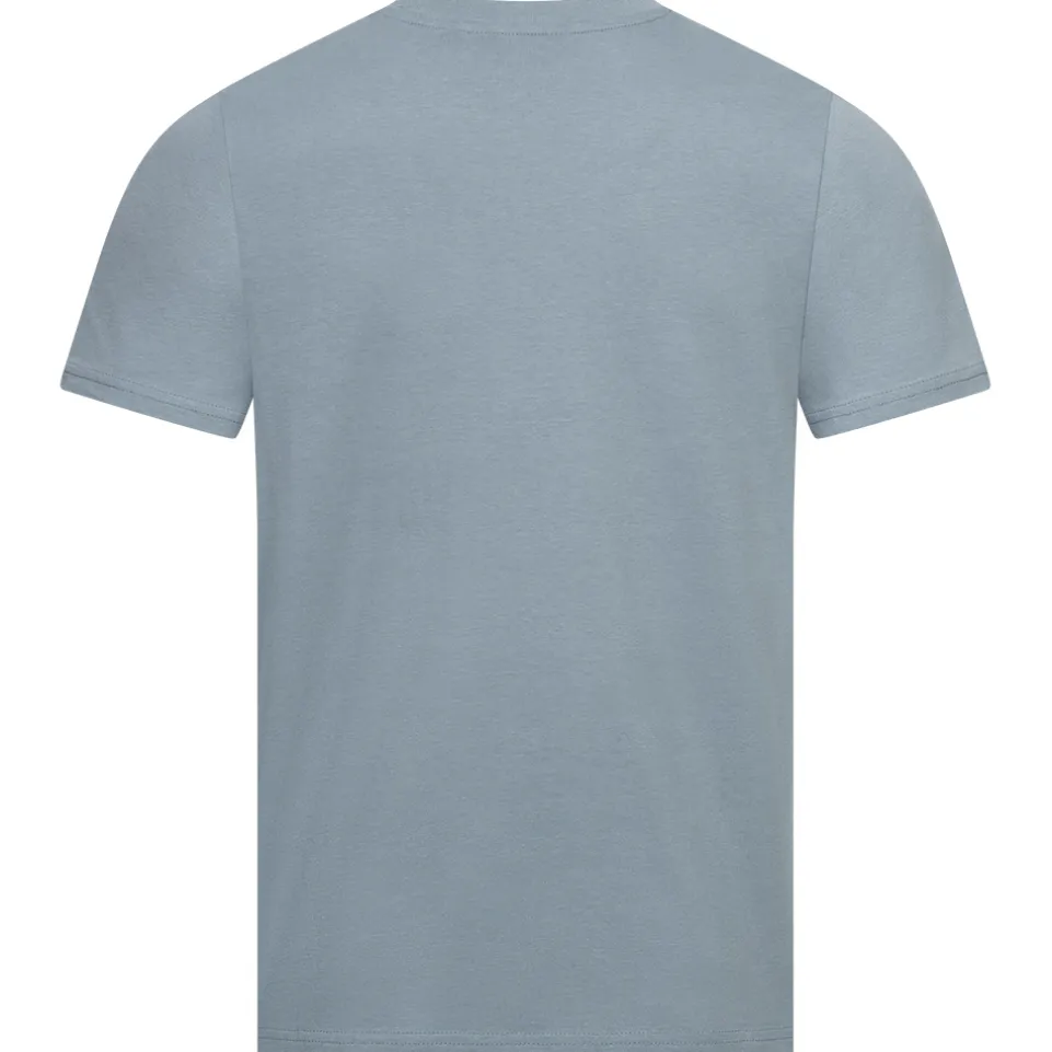 BEN SHERMAN Flocked Logo Herren T-Shirt 0076268-PETROL