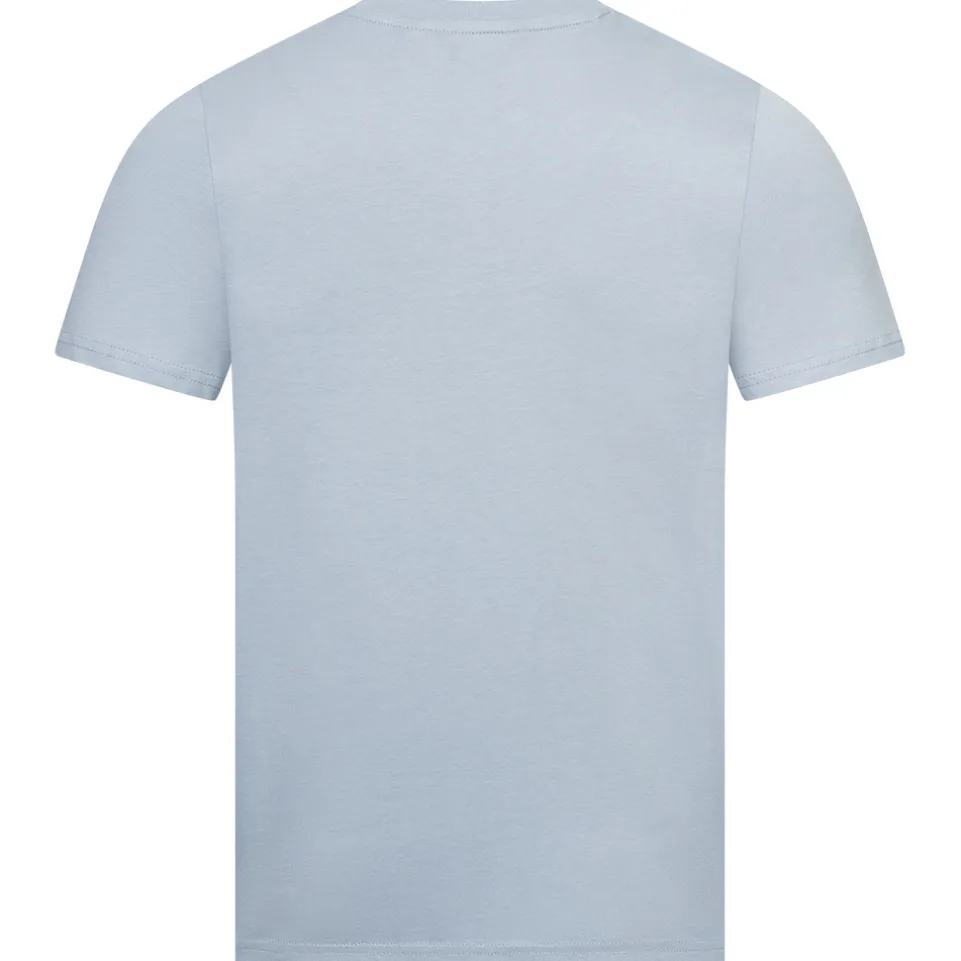 BEN SHERMAN Flocked Logo Herren T-Shirt 0076268N-ICEBLUE