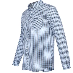 BEN SHERMAN House Check Herren Langarm Hemd 0077861-LIGHTBLUE