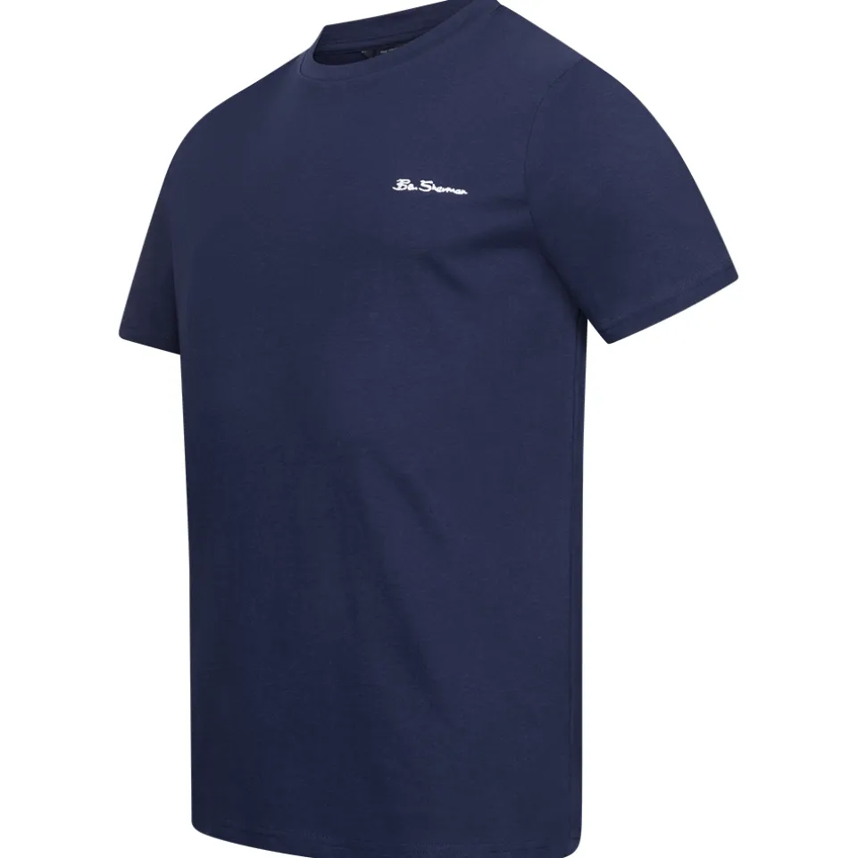BEN SHERMAN Small Logo Herren T-Shirt 0076266-TWILIGHTDENIM