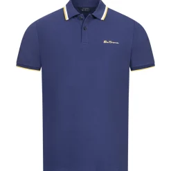 BEN SHERMAN Twin Tipped Herren Polo-Shirt 0076270NR-TwilightDenim
