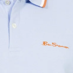 BEN SHERMAN Twin Tipped Herren Polo-Shirt 0076270N-PALEBLUE
