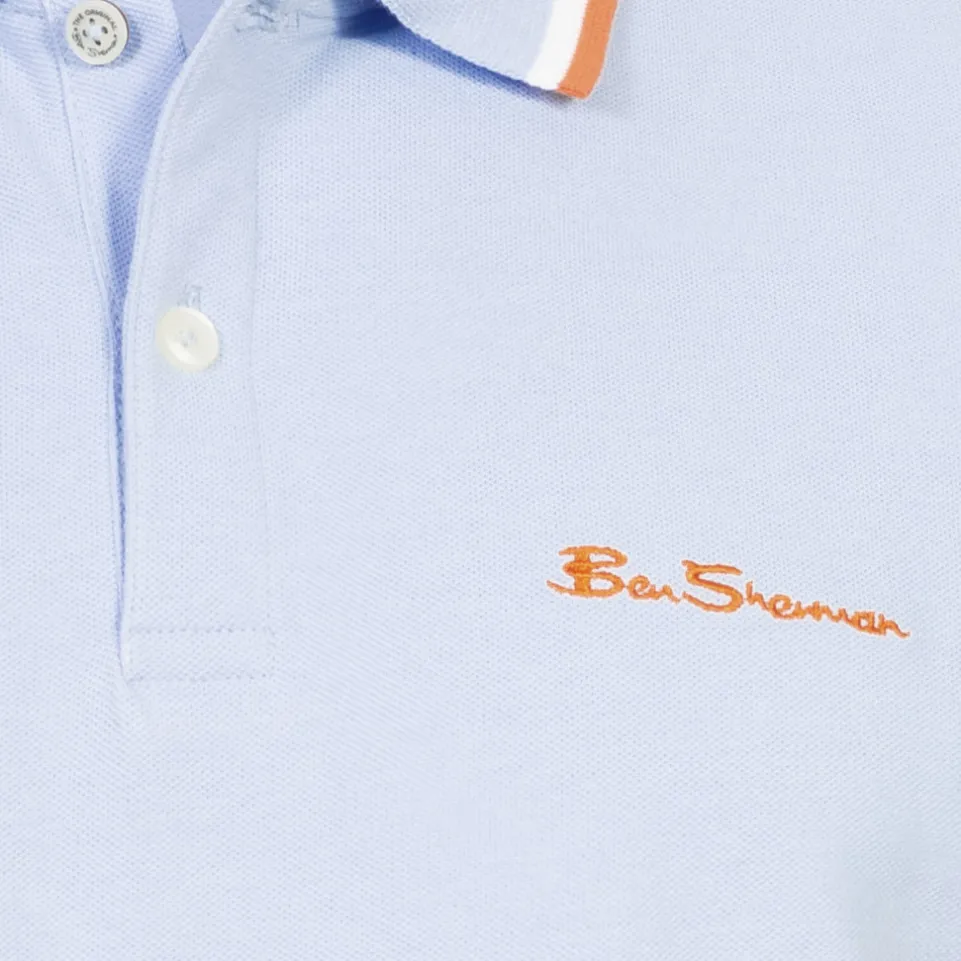 BEN SHERMAN Twin Tipped Herren Polo-Shirt 0076270N-PALEBLUE