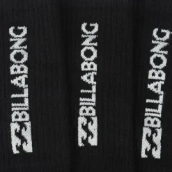 Billabong Unisex Crew Tennis Socken 3 Paar schwarz BG-02 CREW