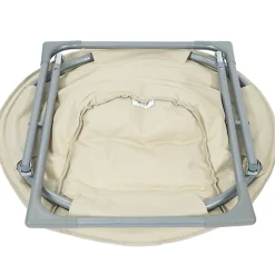 BIXENTE faltbarer Lounge Klappsessel creme