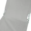BIXENTE klappbare Gartenliege mit Sonnenschutz 188 cm 2er-Set grau