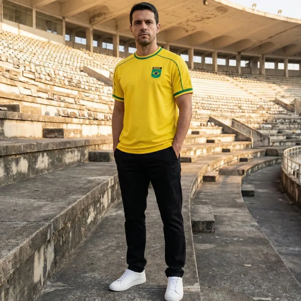 Brasilien "Retro History" JELEX Herren Trikot