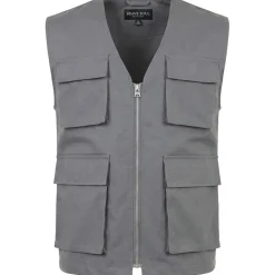 BRAVE SOUL® Radar Utility Herren Cargo Weste MJK-RADAR-1