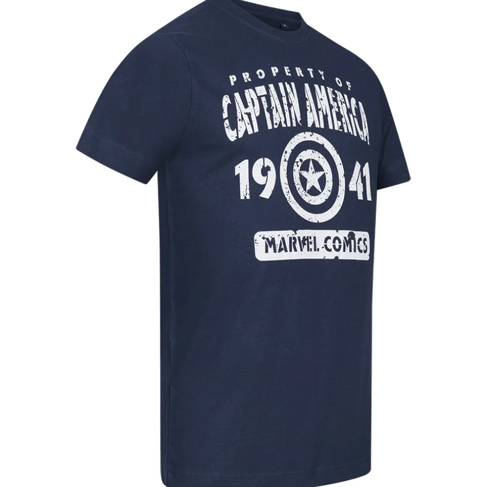 Captain America MARVEL Property Herren T-Shirt FBMTS657NVY