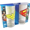 DC Comics 2 Trinkgläser Set Wonder Woman & Superman 0,27 L 24863