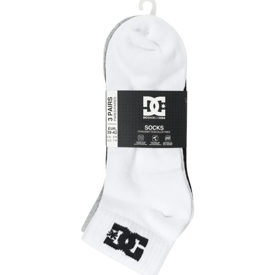 DC Shoes Quarter Unisex Socken 3 Paar multi DC-23 QUARTER