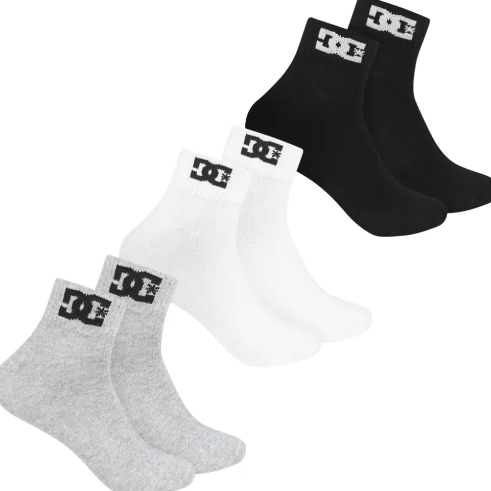 DC Shoes Quarter Unisex Socken 3 Paar multi DC-23 QUARTER