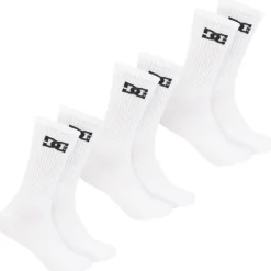 DC Shoes Sport Crew Unisex Socken 3 Paar weiß DC-01 CREW