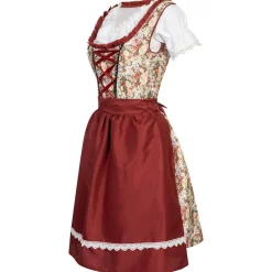Dirndl Damen Oktoberfest-Kostüm MIESEPETER® weinrot