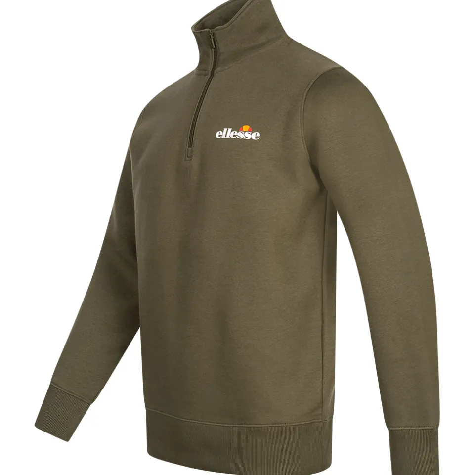 ellesse Benevento Herren 1/4-Zip Sweatshirt SOP23856-Khaki