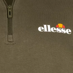 ellesse Benevento Herren 1/4-Zip Sweatshirt SOP23856-Khaki