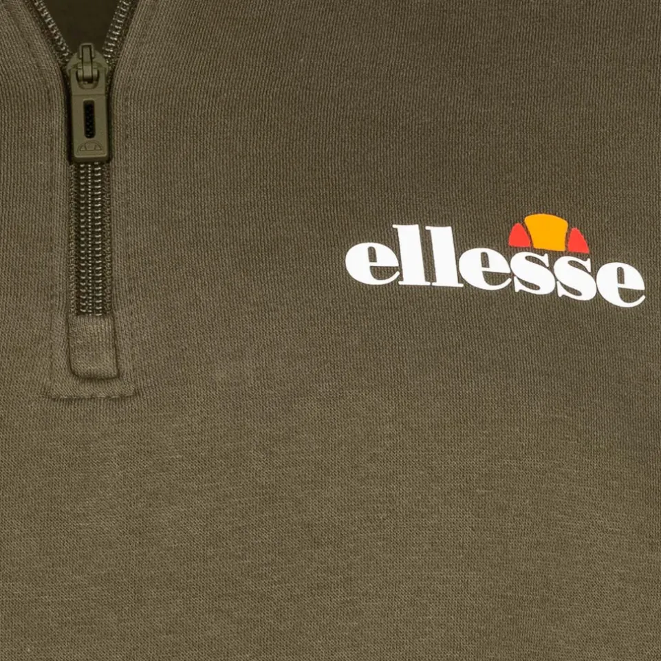 ellesse Benevento Herren 1/4-Zip Sweatshirt SOP23856-Khaki