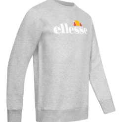 ellesse Kanya Crew Herren Sweatshirt SOP24044-Lt Grey Marl