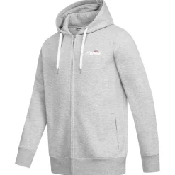 ellesse Klemerio Full Zip Herren Kapuzen Sweatjacke SOP23857-Lt Grey Marl
