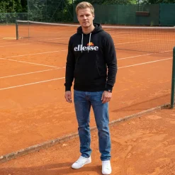 ellesse Monesiglio Hoody Herren Kapuzen Sweatshirt SOP23865-Black
