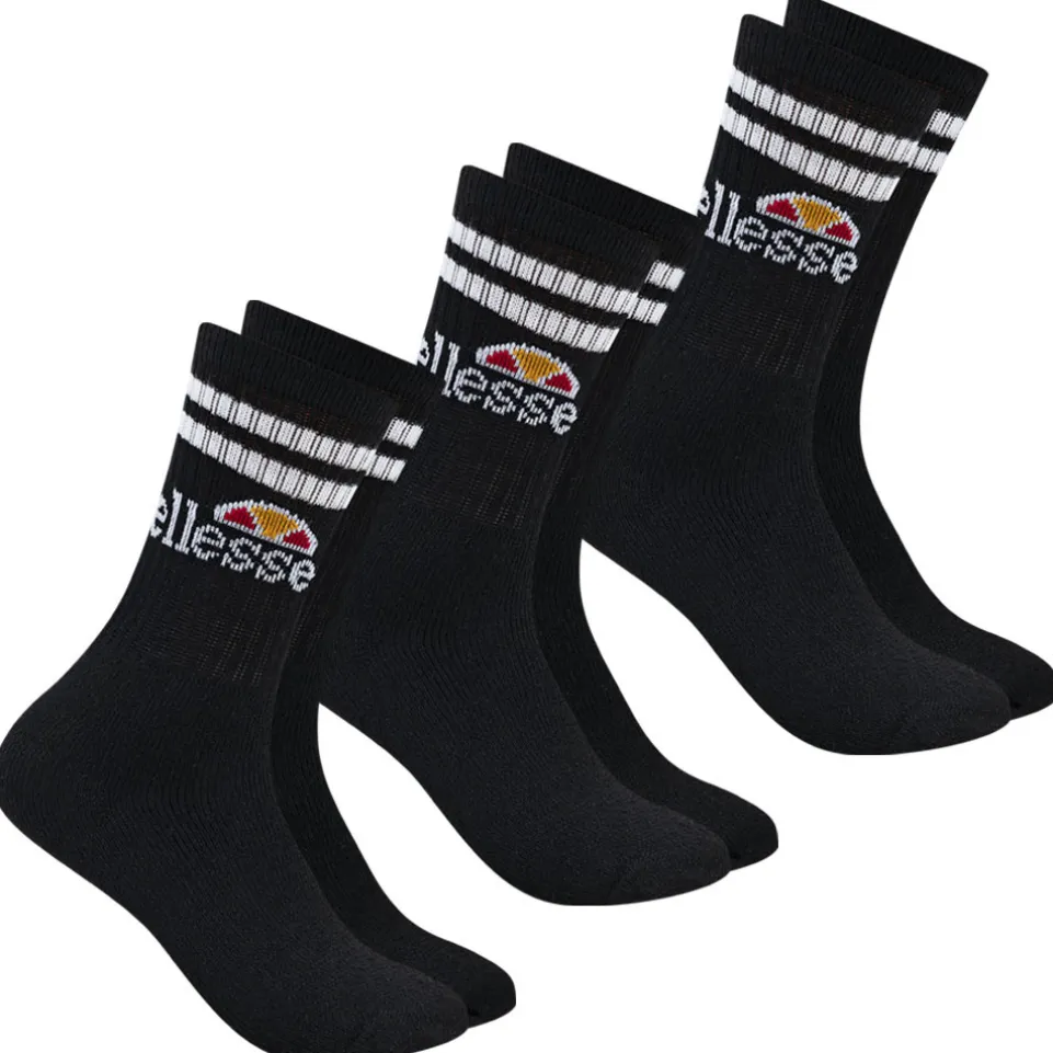 ellesse Vulloni Unisex Socken 3 Paar schwarz SBSA3955-BLACK