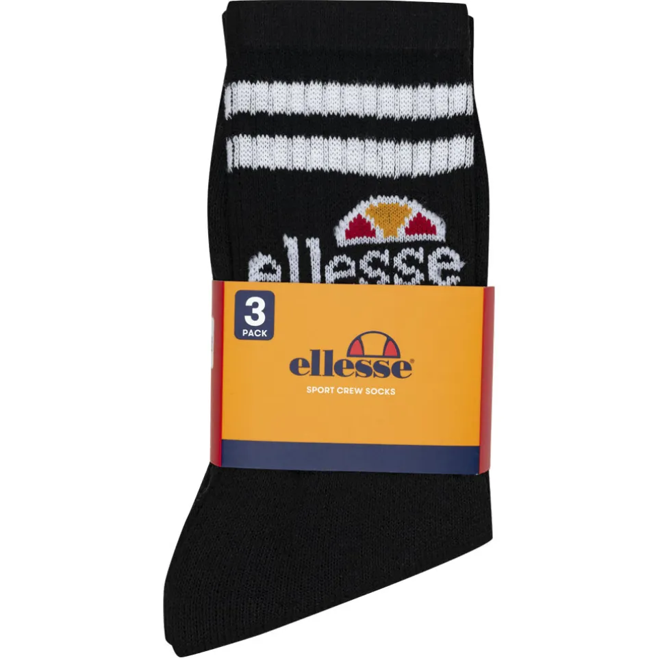 ellesse Vulloni Unisex Socken 3 Paar schwarz SBSA3955-BLACK