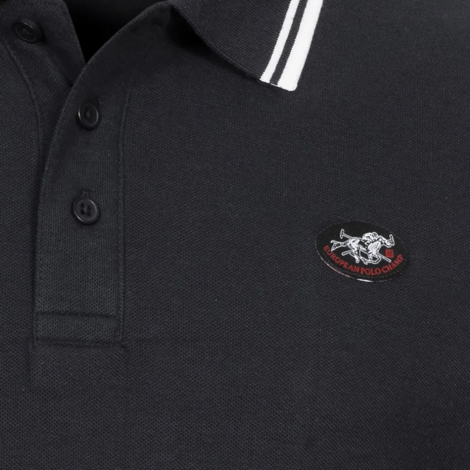 EUROPEAN POLO CHAMP Herren Polo-Shirt EPCPOLOS-SCWARZ