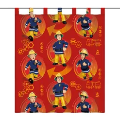 Feuerwehr Sam Vorhang 140 x 160 cm 6670221001215