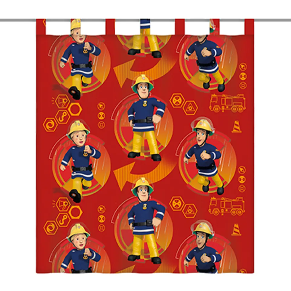 Feuerwehr Sam Vorhang 140 x 160 cm 6670221001215