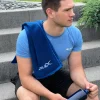 JELEX "100FIT" Fitness Handtuch mit Zip-Tasche royalblau