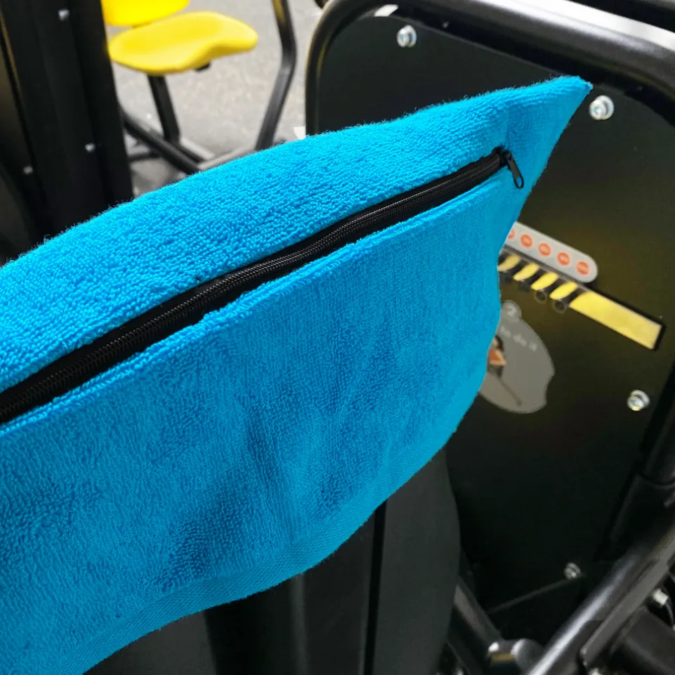 JELEX "100FIT" Fitness Handtuch mit Zip-Tasche türkis