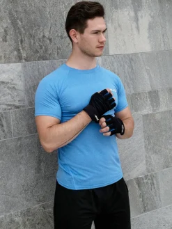 JELEX Fit gepolsterte Trainingshandschuhe schwarz-blau