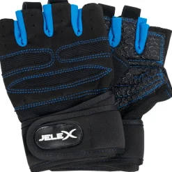 JELEX Fit gepolsterte Trainingshandschuhe schwarz-blau