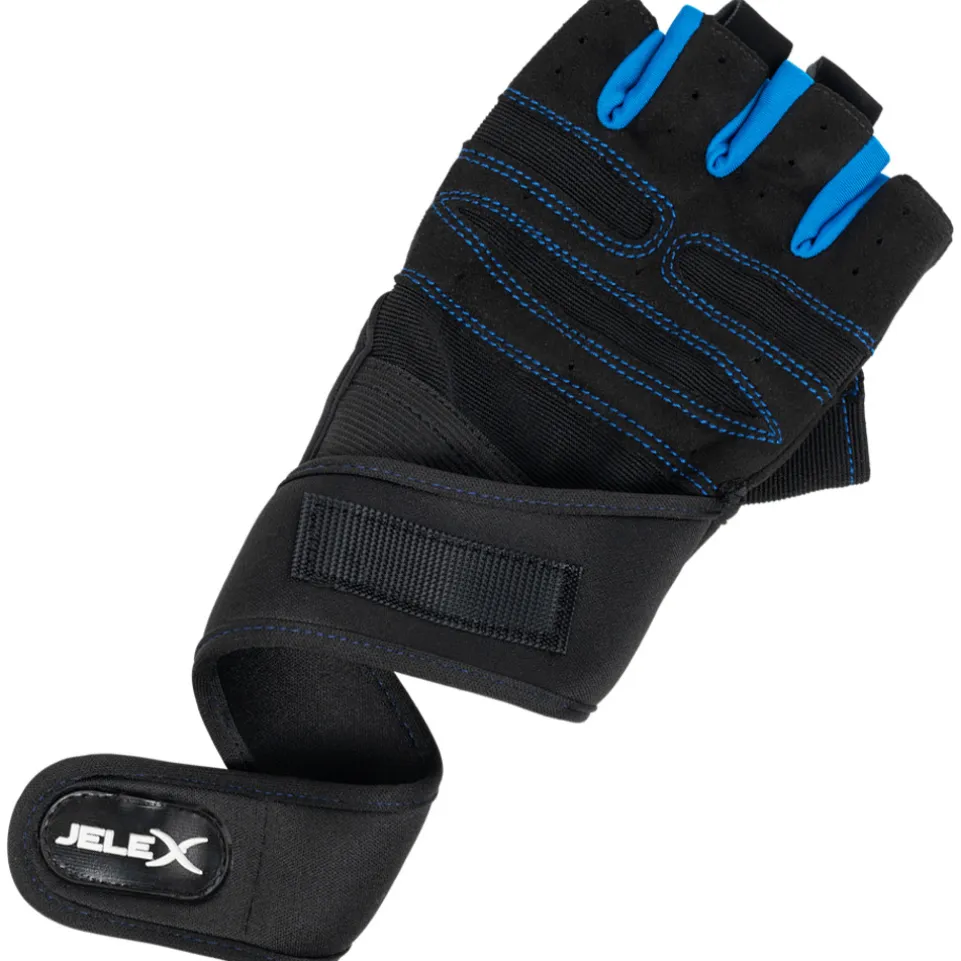JELEX Fit gepolsterte Trainingshandschuhe schwarz-blau