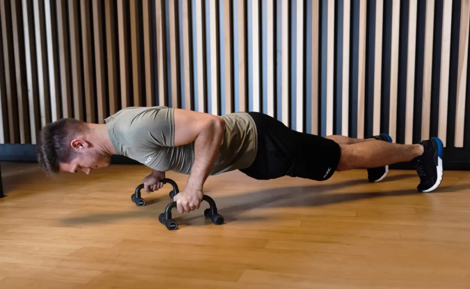 JELEX Gain Hard Push Up Bar Liegestützgriffe schwarz grau