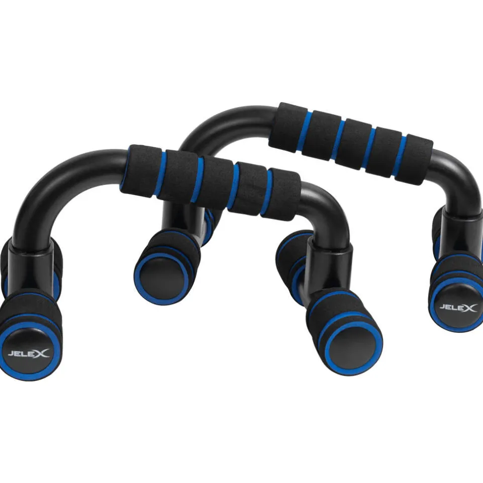 JELEX Gain Hard Push Up Bar Liegestützgriffe schwarz blau