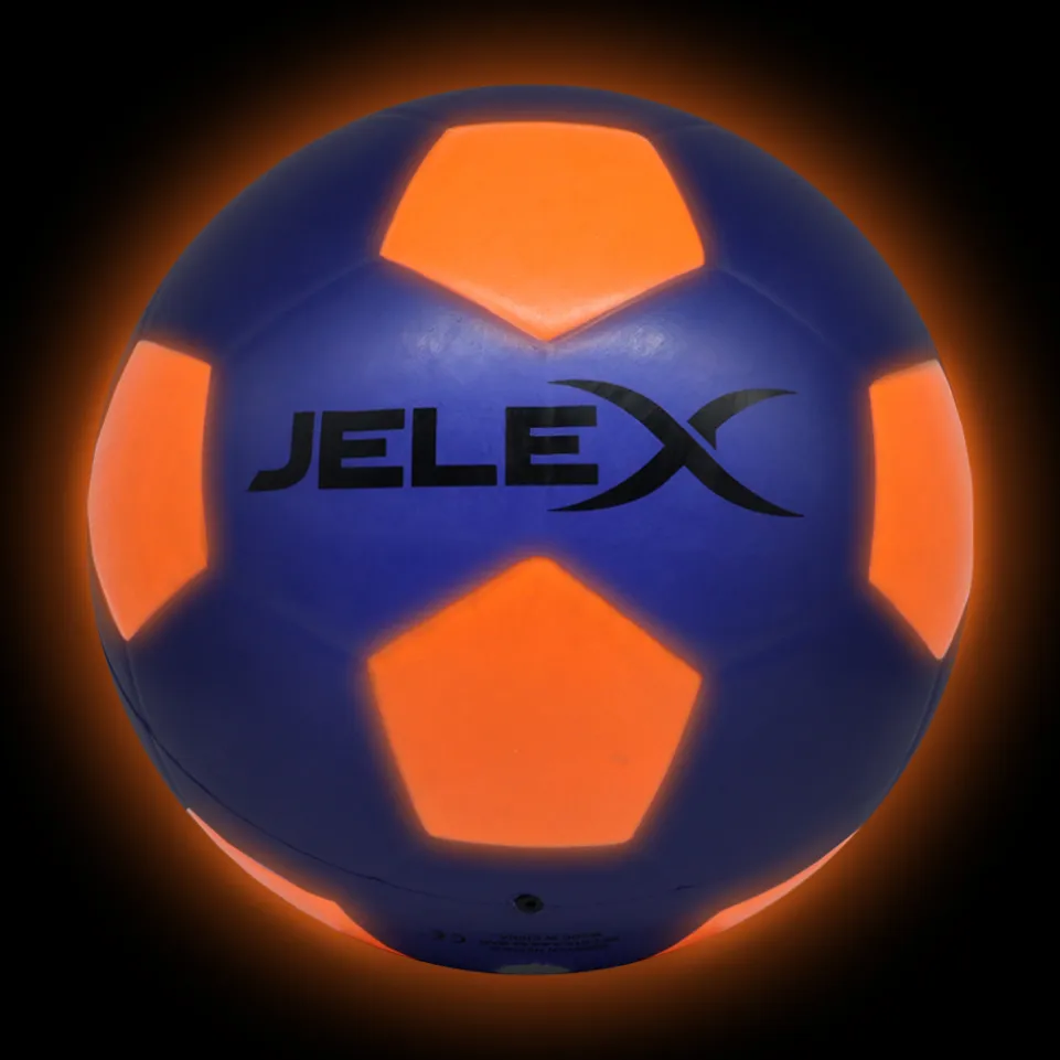 JELEX "Neon" LED Leucht Fußball blau/orange