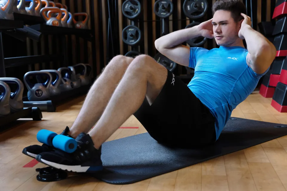 JELEX 6Pack Sit-Up Assistent Trainer blau