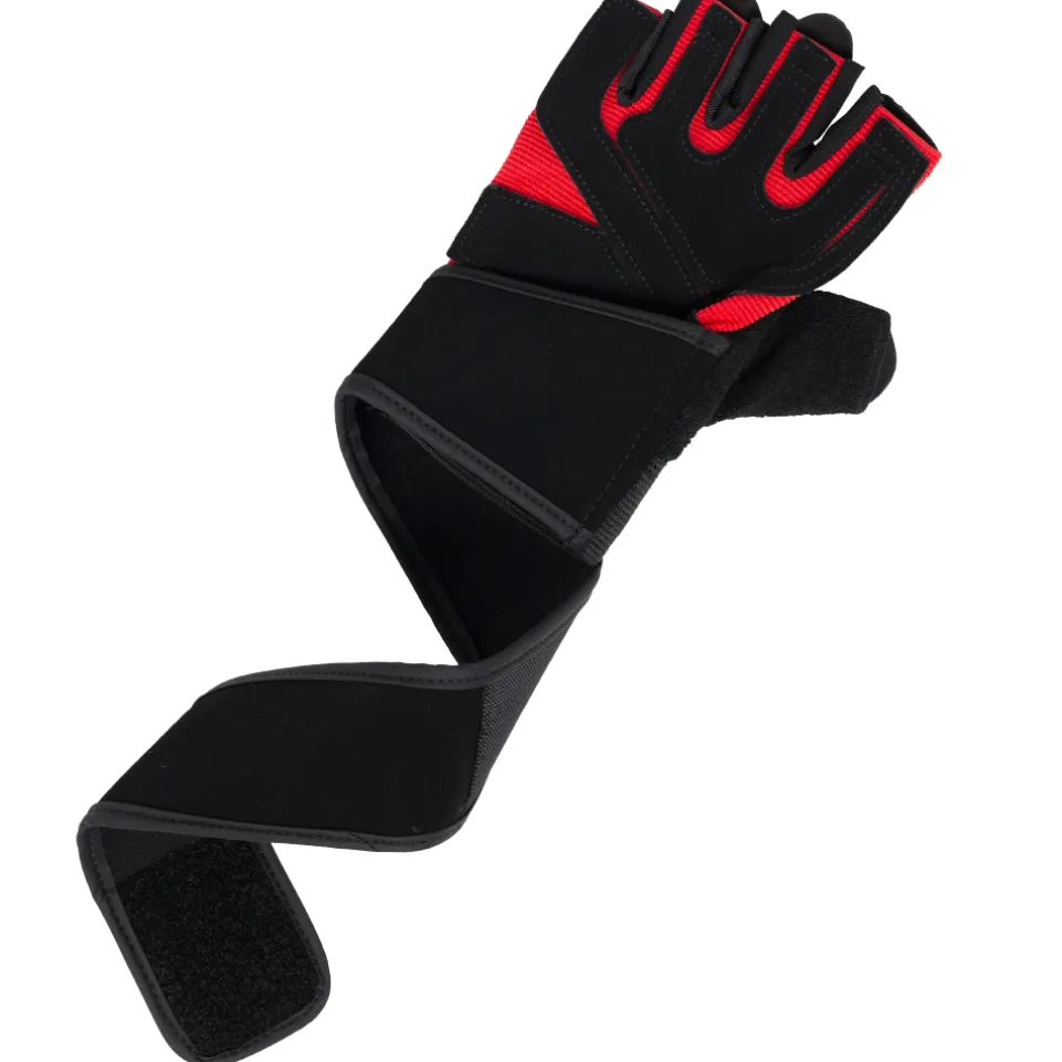 JELEX Power Premium gepolsterte Trainingshandschuhe schwarz-rot