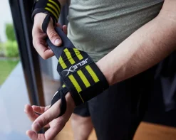 JELEX Strong Fitness Handgelenkbandagen schwarz-gelb