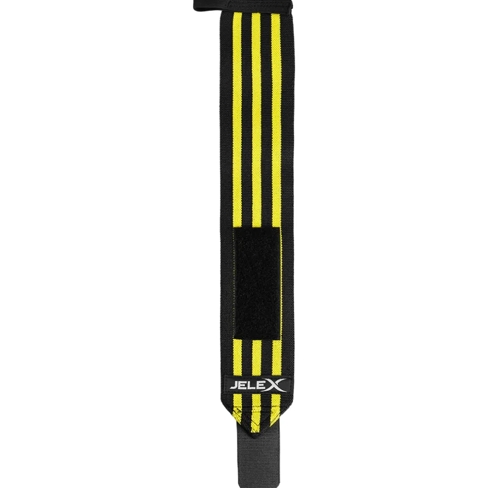 JELEX Strong Fitness Handgelenkbandagen schwarz-gelb