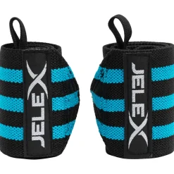 JELEX Strong Fitness Handgelenkbandagen schwarz-blau