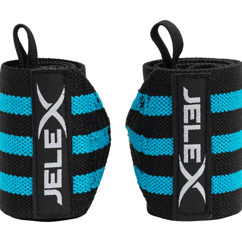 JELEX Strong Fitness Handgelenkbandagen schwarz-blau