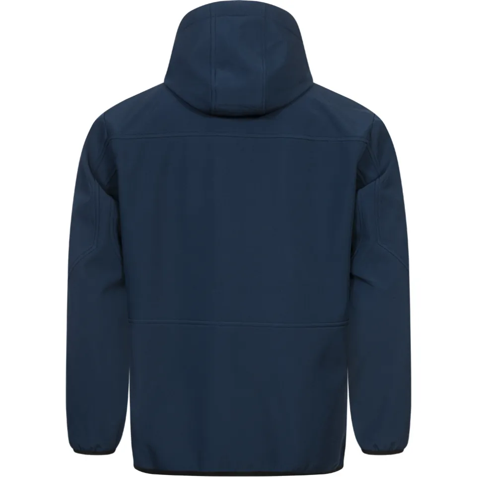 KIRKJUBØUR® "Alvik" Herren SOFTSHELLjacke 10.000 mm Wassersäule navy/orange