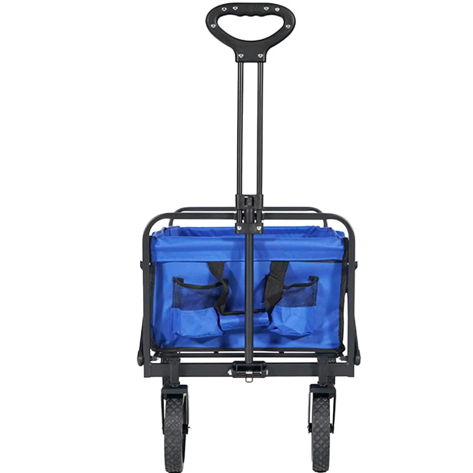 KIRKJUBØUR® "Edda" faltbarer Bollerwagen navy