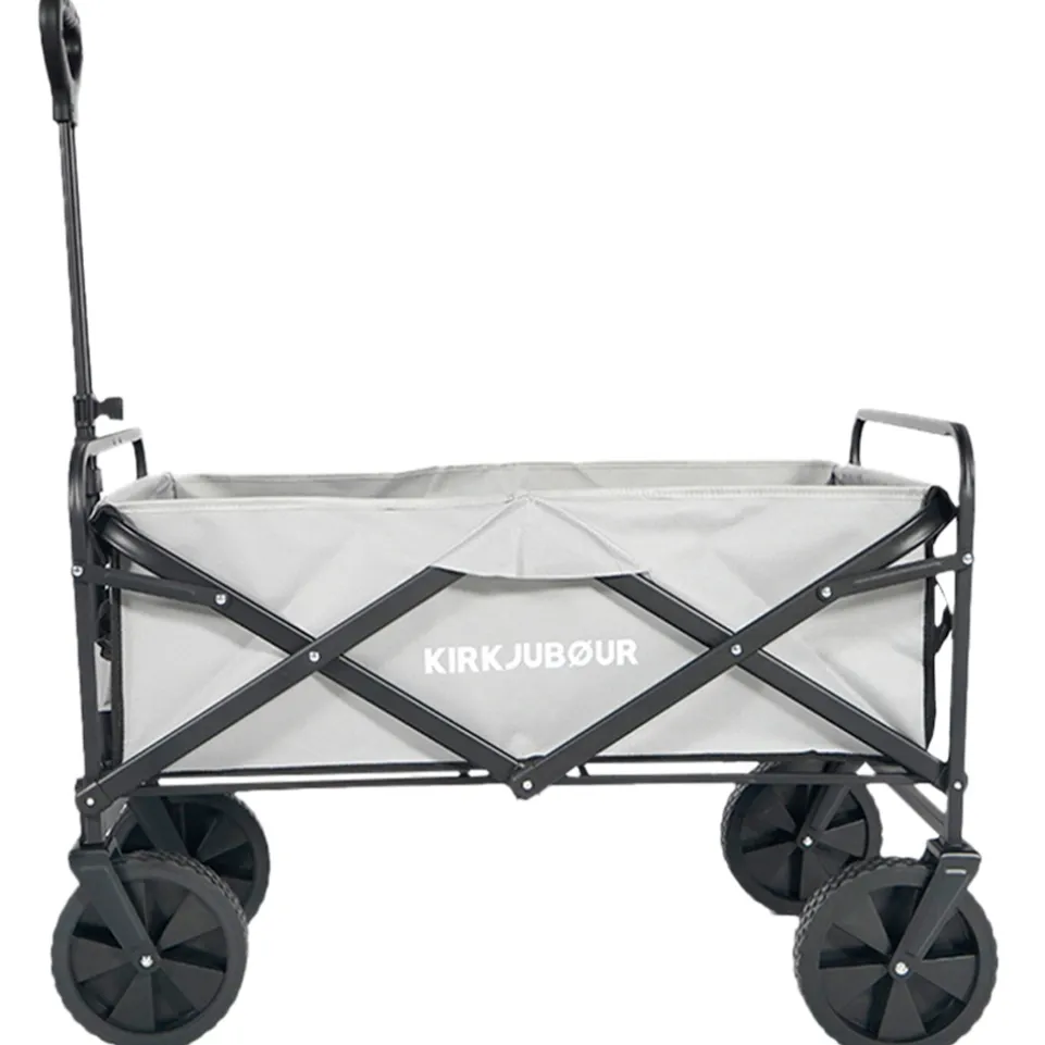 KIRKJUBØUR® "Edda" faltbarer Bollerwagen grau